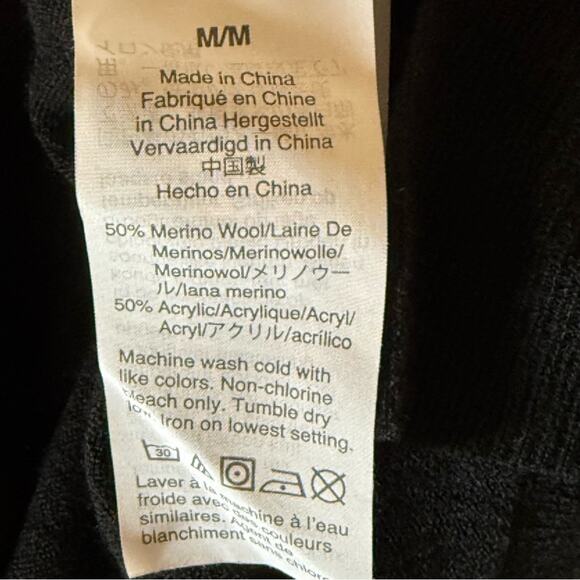 J. Crew Factory | Wool Blend V-Neck Lightweight Sweater Sz Medium - Picture 6 of 6